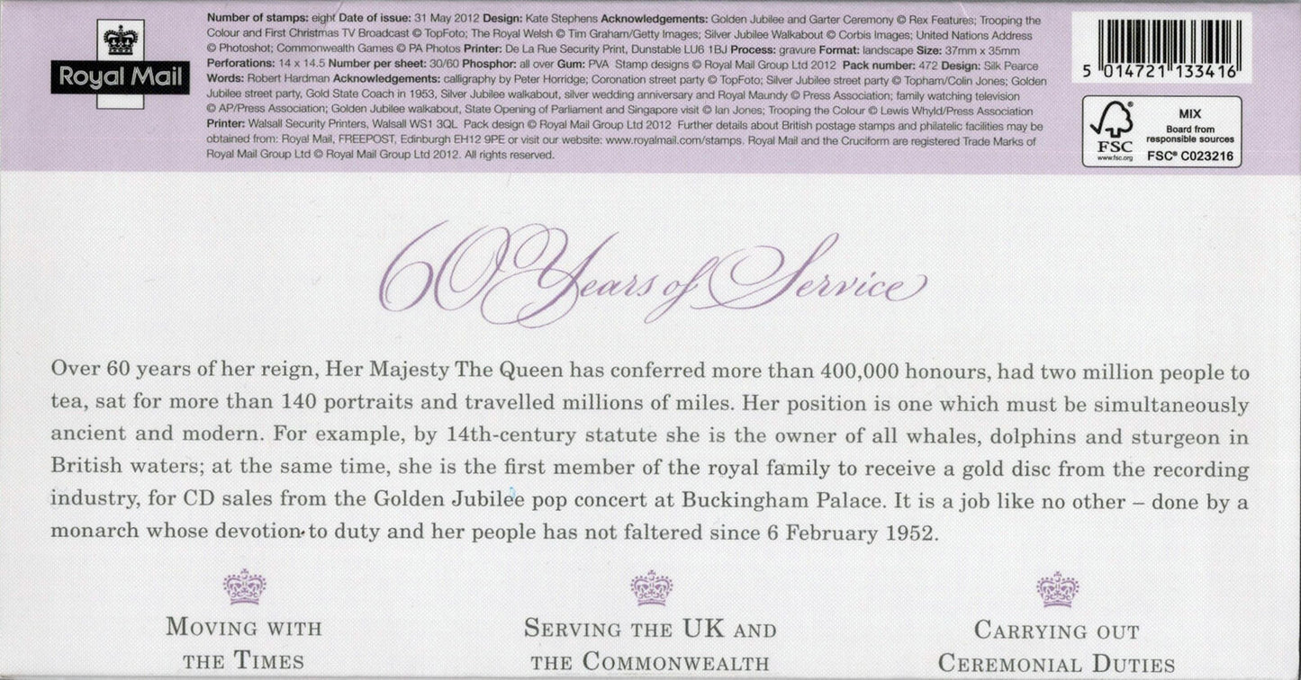 Great Britain 3028-35 MNH Queen Elizabeth II Jubilee Presentation Pack 472 ZAYIX