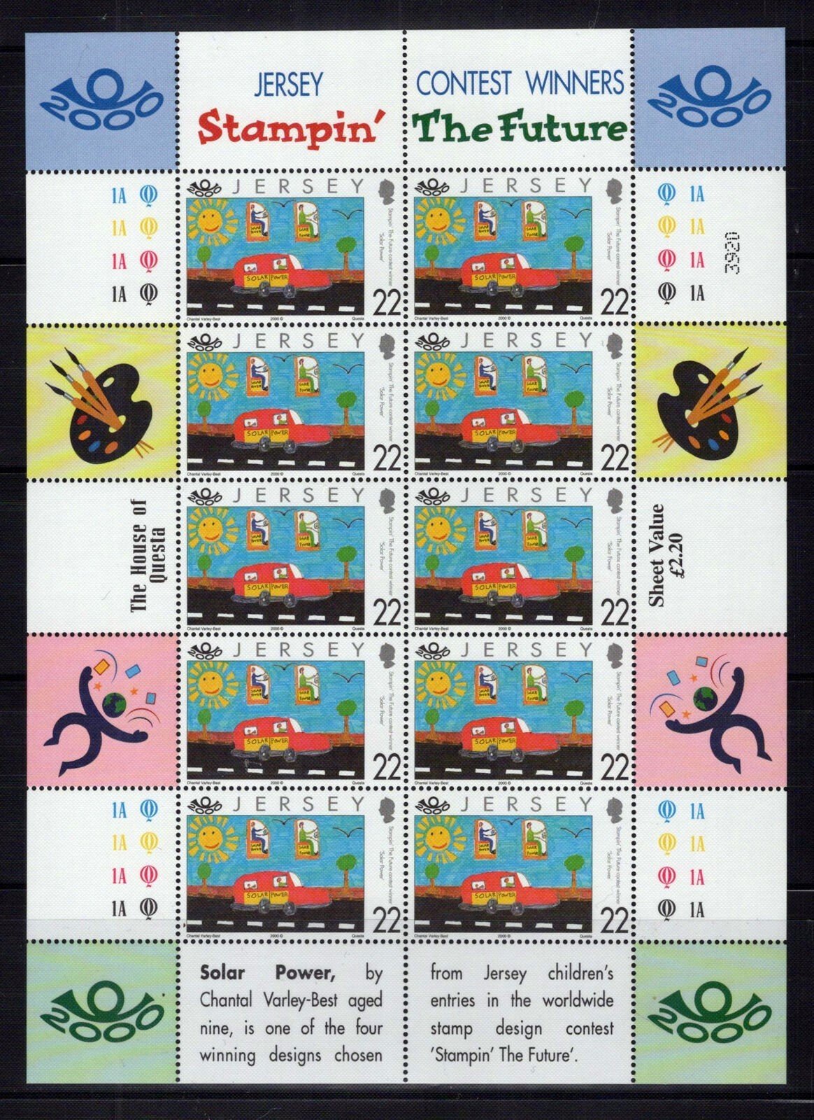 Jersey 937-940 MNH Children's Art Contest Winners ZAYIX 0324L0098M