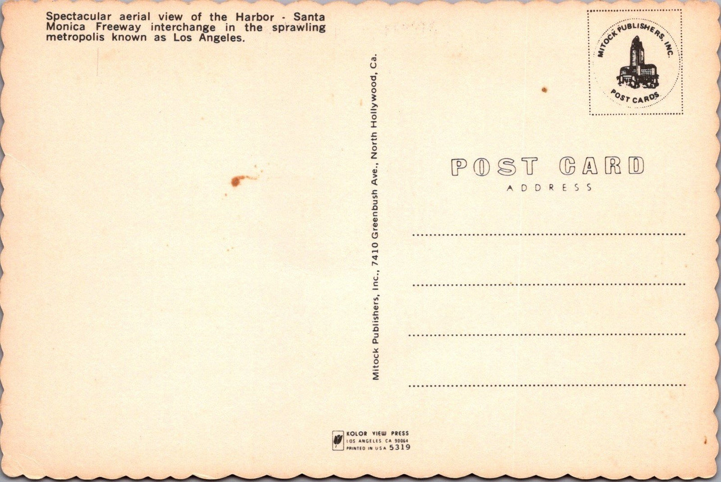 Man Dig Those Crazy Los Angeles Freeways Wavy Sides Postcard ZAYIX 102022PC58