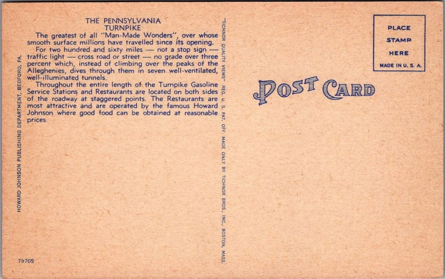 ZAYIX Postcard Pennsylvania Turnpike World's Greatest Highway 083022PC42