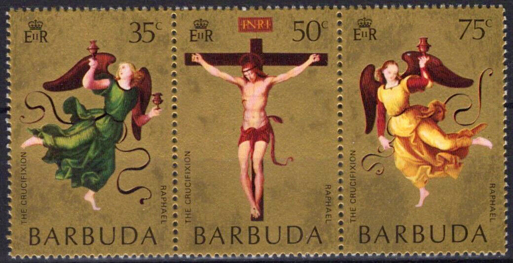 Barbuda 94a MNH Easter Mond Crucifixion Artist Raphael ZAYIX 062723S50M