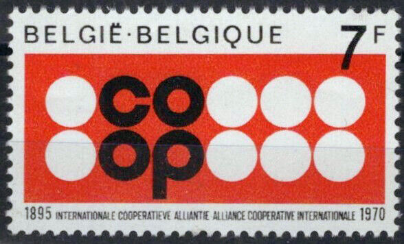 Belgium 743 MNH Cooperative Alliance Emblem ZAYIX 071823S129M