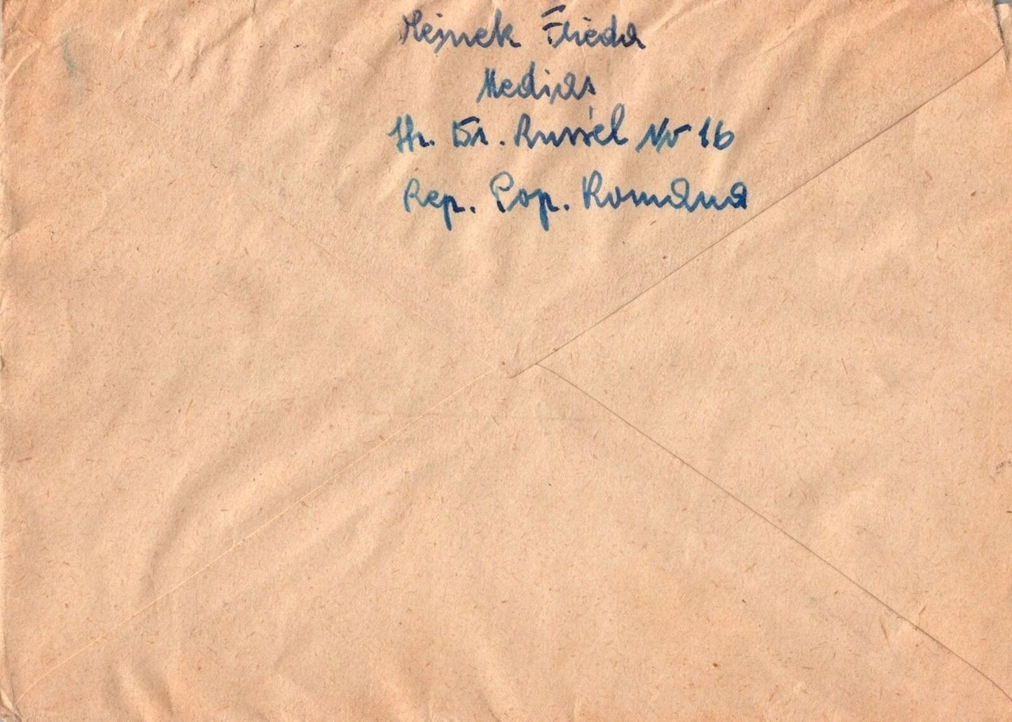 Romania Cover 1960 3.25L Single Franking Registered to Austria