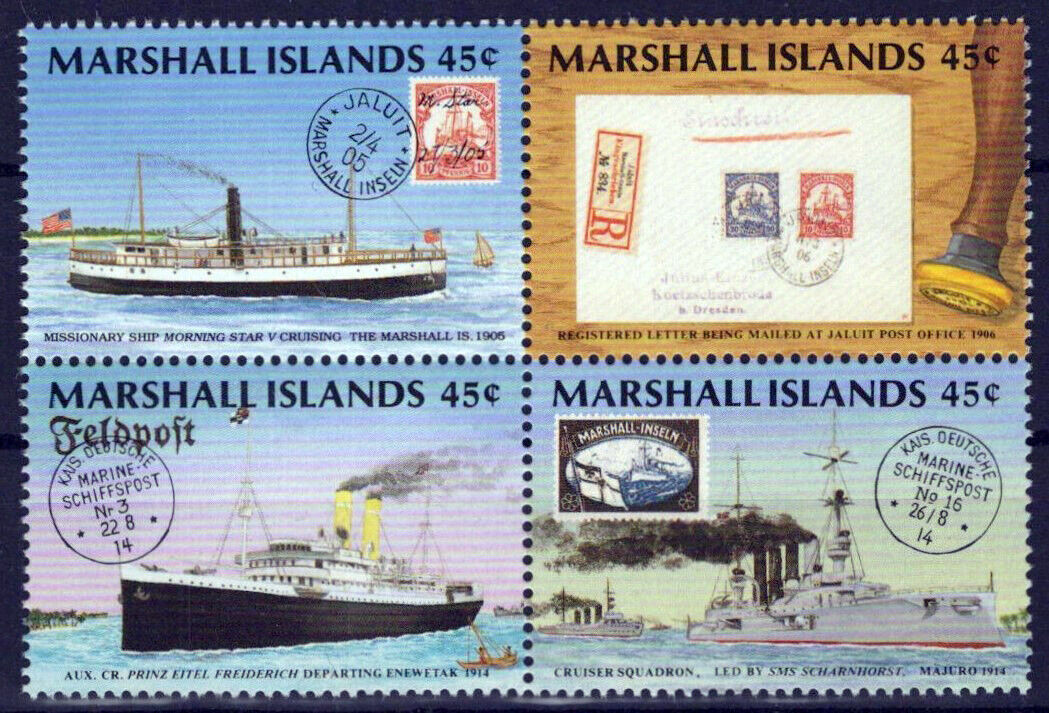 Marshall Islands 229a MNH Ships Stamps on Stamps ZAYIX 0324-S0133