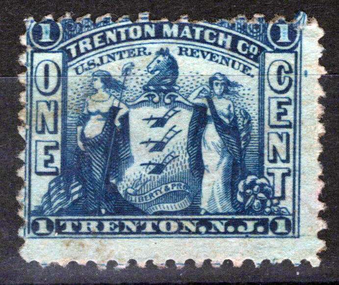 US Revenue Match Stamps RO176d F, tiny thin, Trenton Match Co. ZAYIX 0924MAR146