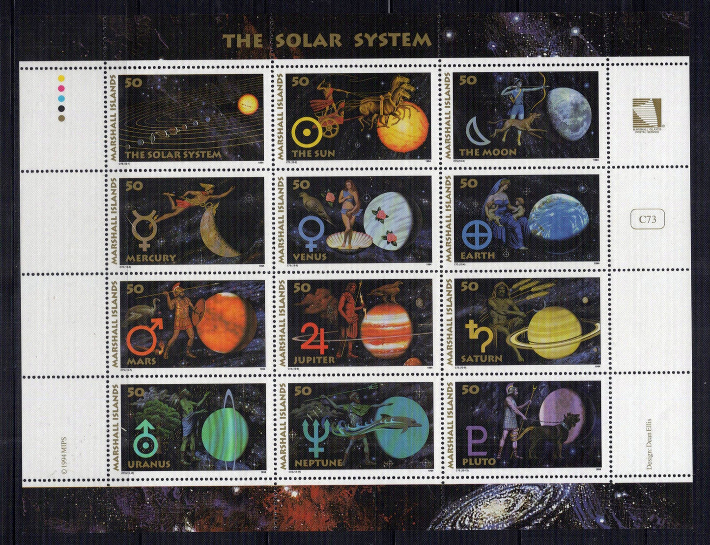 Marshall Islands 582 MNH The Solar System Space ZAYIX 0801L0036