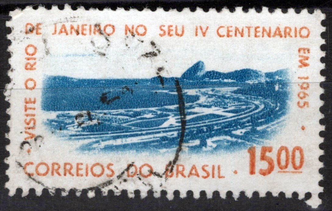 Brazil 983 Used Botafogo Bay Sugarloaf Mountain Landmarks ZAYIX 062723S195M