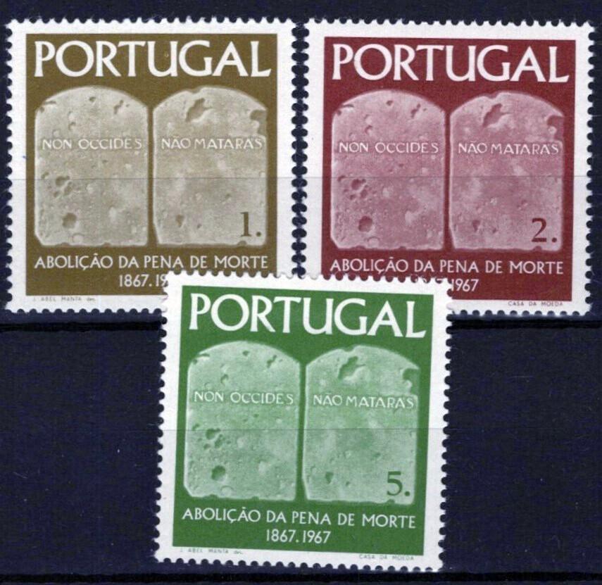 Portugal 1014-1016 MNH Tables of Law Abolition Death Penalty ZAYIX 031023S119