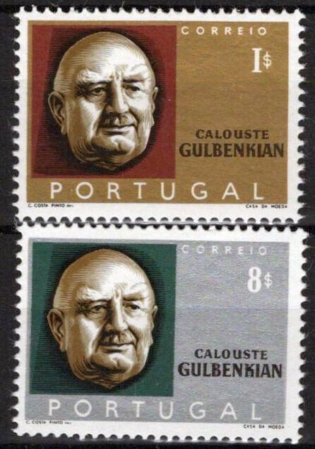 Portugal 953-954 MNH Oil Industry Calouste Gulbenkian ZAYIX 031023S145M