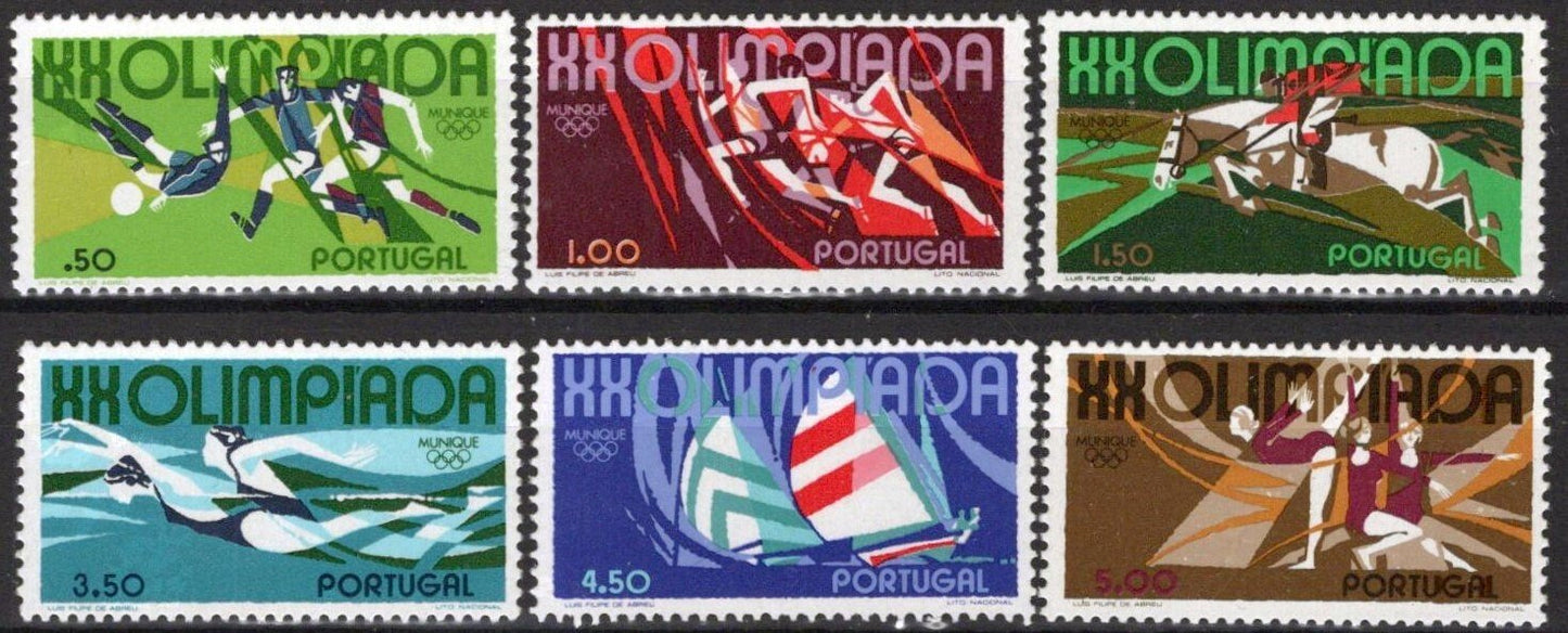 Portugal 1147-1152 MNH Sports Olympics Equestrian Yachting ZAYIX 031023S146M
