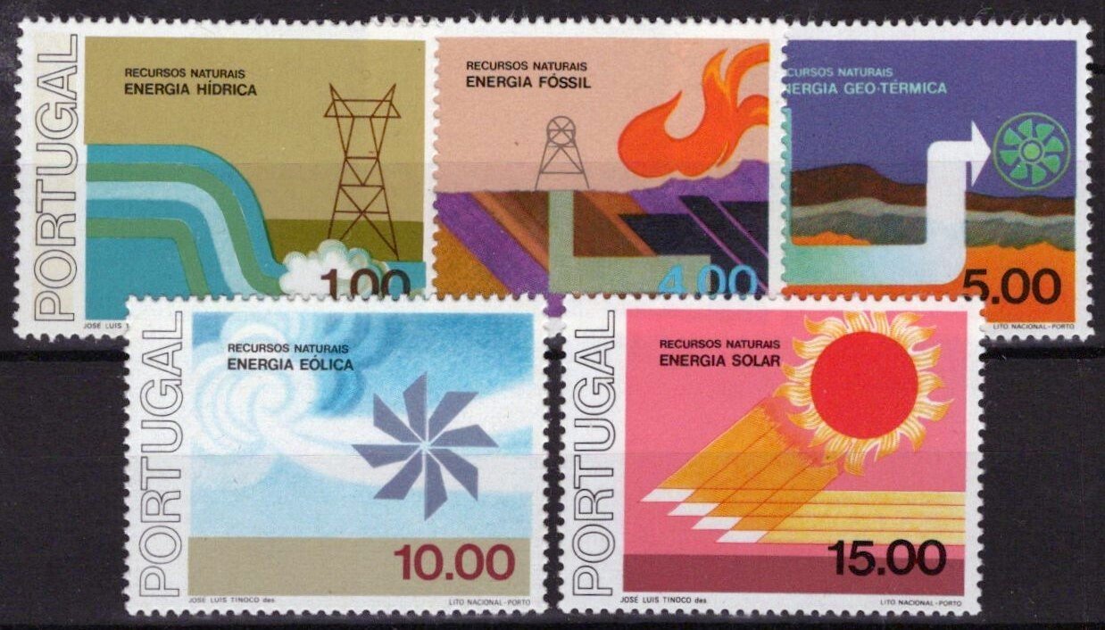 Portugal 1315-1319 MNH Energy Industry Fossil Fuels Wind Power ZAYIX 031023S139M