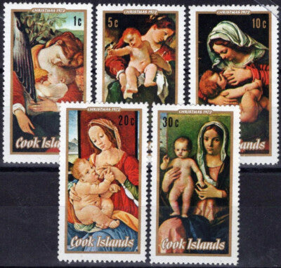 Cook Islands 330-334 MNH Christmas Madonna & Child Seasonal ZAYIX 111022S164
