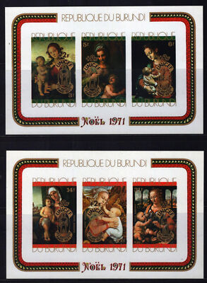 Burundi 378a, C155a MNH UNICEF Christmas Madonna & Child ZAYIX 111922SM17