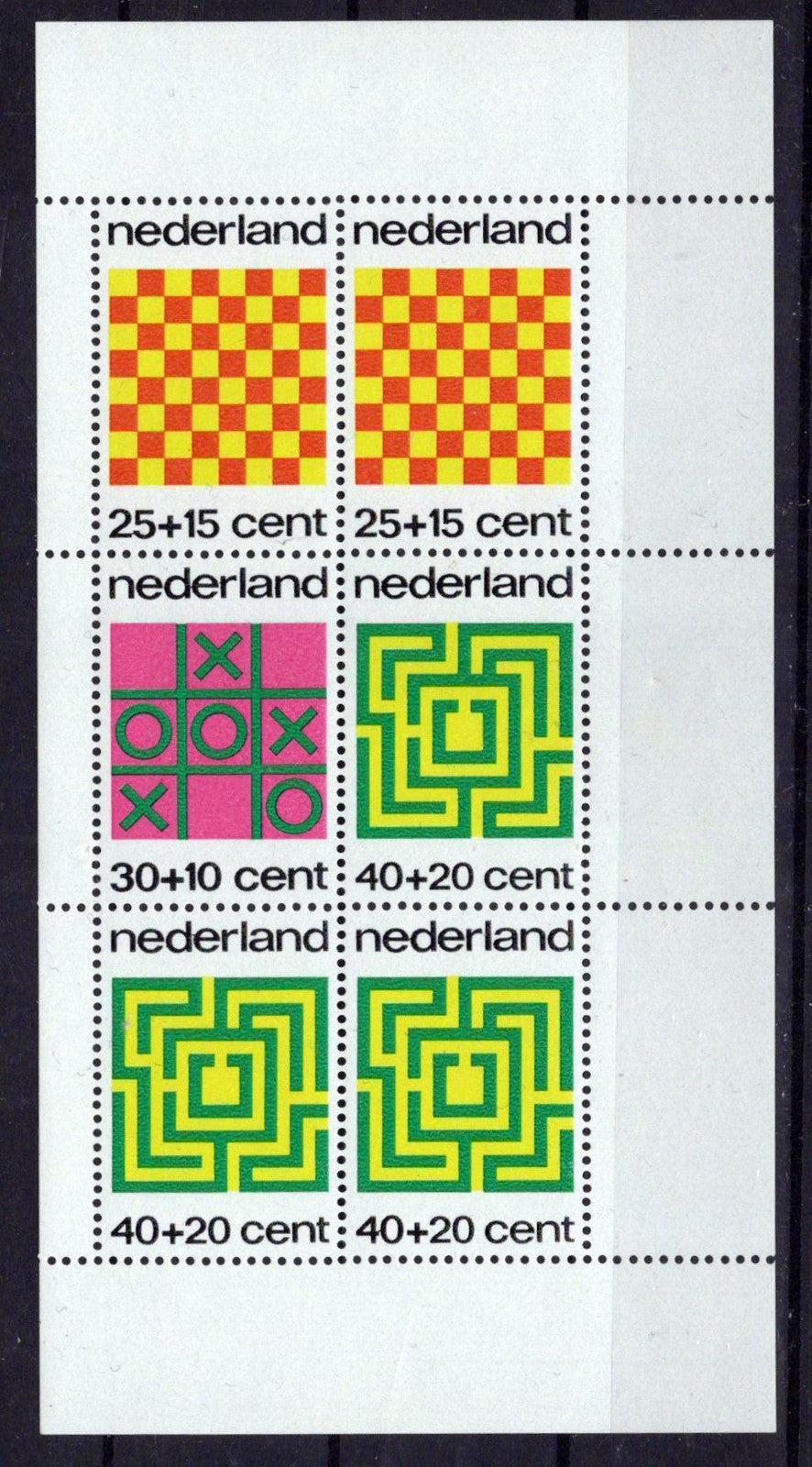 Netherlands B499a MNH Semi-Postal Games Chessboard Zayix Stamps 0125M0451