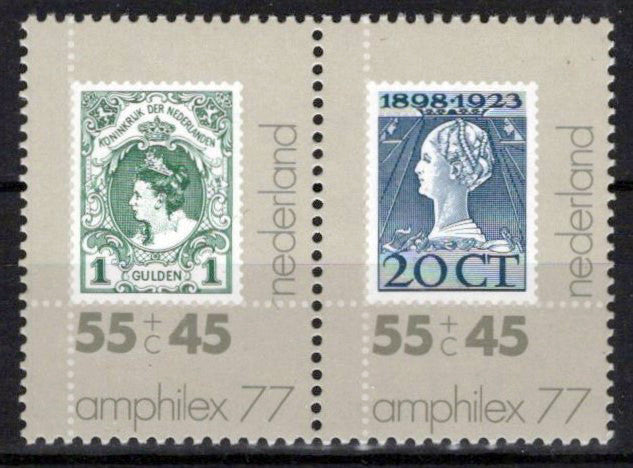 Netherlands B536a MNH Pairs Semi-Postal Queen Wilhelmina Zayix Stamps 0225S0313M