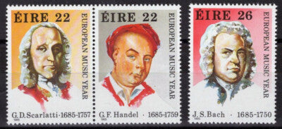 Ireland 619a-620 MNH Composers Music Bach Scarlatti Handel ZAYIX 101822S126