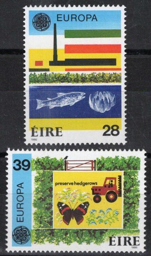 Ireland 658-659 MNH Europa Cept Industry Farming Butterflies ZAYIX 101822S137