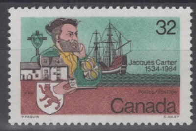 Canada 1011 MNH 1984 Cartier's Landing in Quebec - Ships ZAYIX 060422S10M