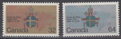 Canada 1030-1031 MNH 1984 Papal Visit - Popes - Religion ZAYIX 060422S17M