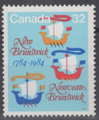 Canada 1014 MNH 1984 New Brunswick Founding - Ships - ZAYIX 060422S13M