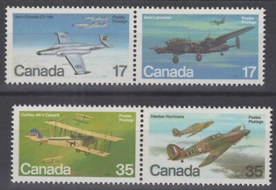 Canada 873-876 MNH 1980 Aviation Airplanes Transportation ZAYIX 060422S19M