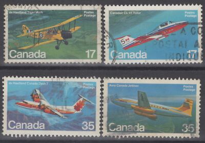 Canada 903-906 Used 1981 Aircraft - Aviation ZAYIX 060422S57