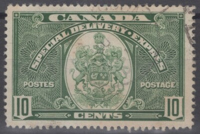 Canada E7 Used 1935 10c Special Delivery - Coat of Arms ZAYIX 060422S61
