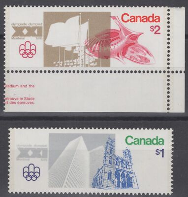 Canada 687-688 MNH 1976 Montreal Olympics Sports Stadiums ZAYIX 060422S39M