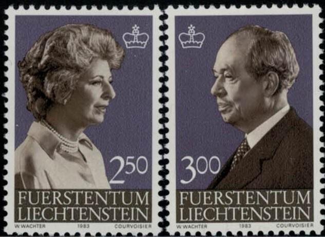 Liechtenstein 767-768 MNH Royalty Princess Gina Prince Joseph ZAYIX 031622S13