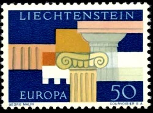 Liechtenstein 379 MNH Greek Architecture / Europa / CEPT ZAYIX 031622S46