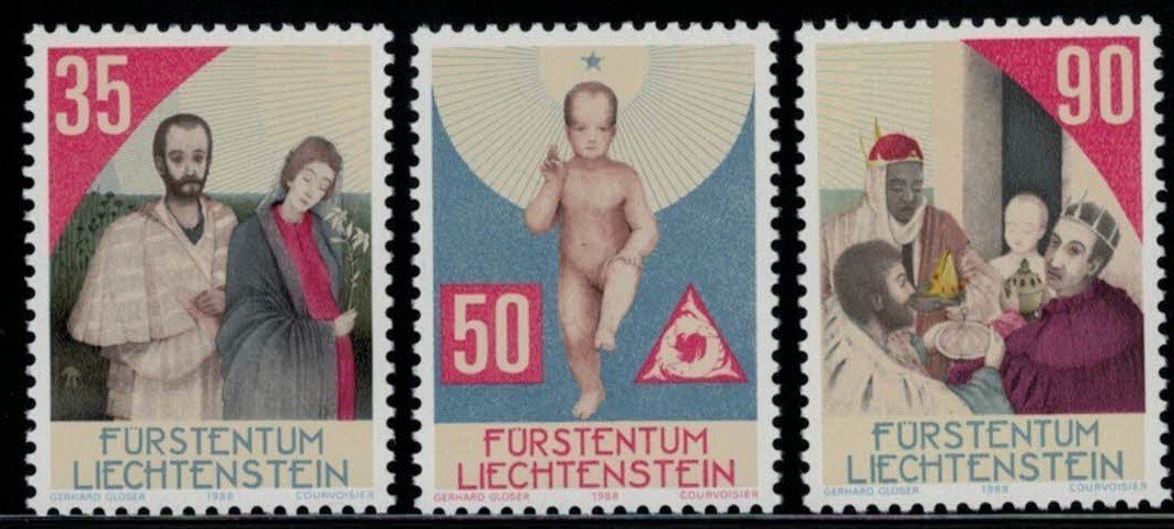 Liechtenstein 895-897 MNH Christmas Holy Family Adoration Magi ZAYIX 031622S34