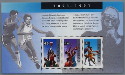 Canada 1344 MNH Basketball - Sports souvenir sheet ZAYIX 041322SM180M