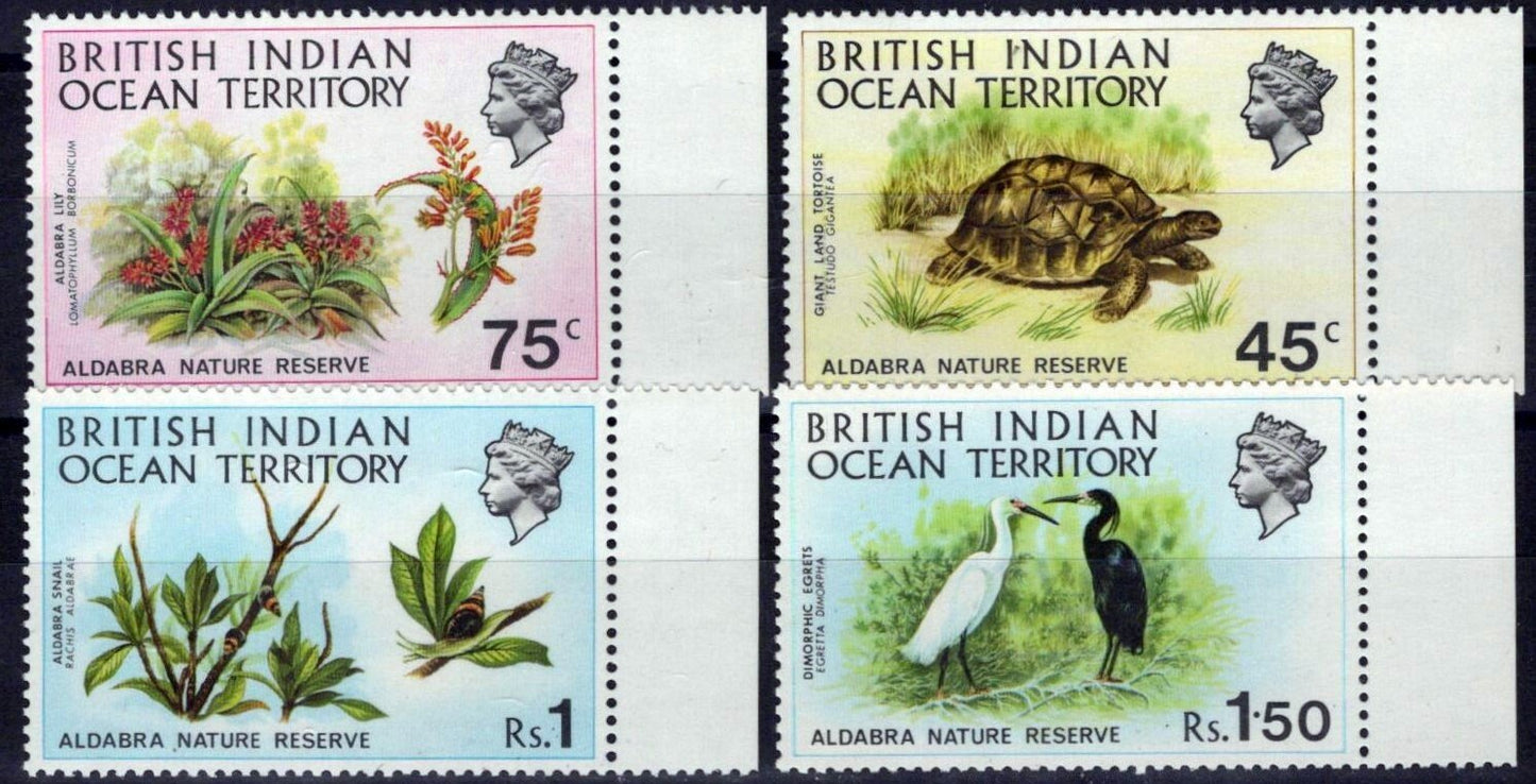 British Indian Ocean Territory 39-42 MNH Nature Reserve Birds ZAYIX