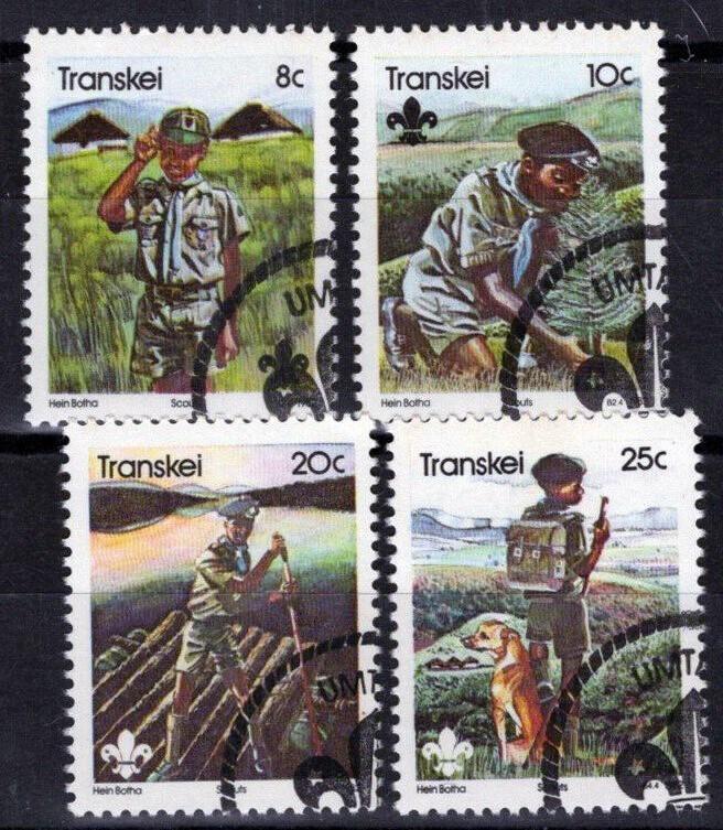 South Africa Transkei 93-96 CTO Boy Scouts Salute Rafting ZAYIX 092022S118M