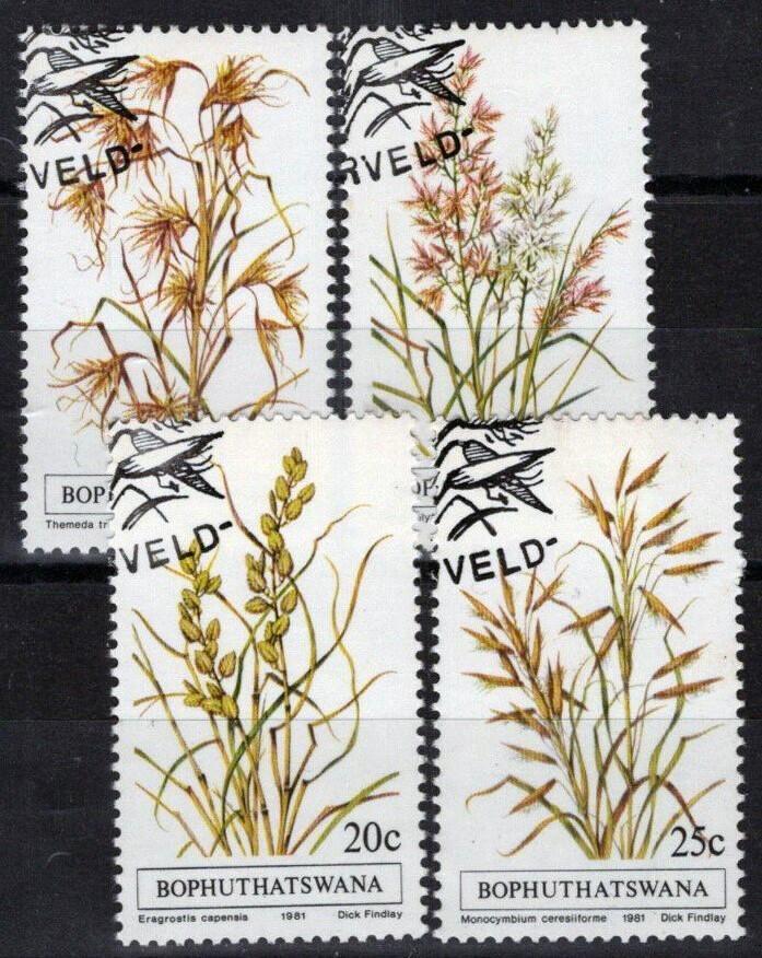 South Africa Bophuthatswana 80-83 CTO Grasses Plants ZAYIX 092022S113M