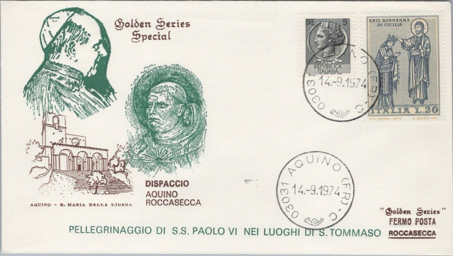 ZAYIX Vatican City Pope Paul VI Pilgrimage St. Thomas Mass Aquino 040922SM124