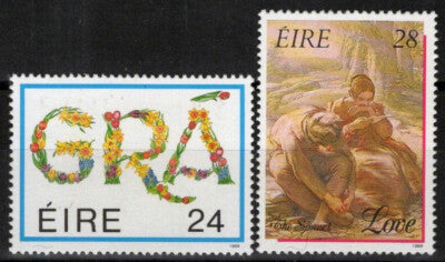 Ireland 734-735 MNH Love The Sonnet William Mulready Artist ZAYIX 101822S171