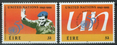 Ireland 986-987 MNH United Nations Emblem ZAYIX 101922S169