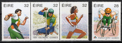 Ireland 996-999a MNH Paralympic Games Sports Canoeing Discus ZAYIX 101922S172
