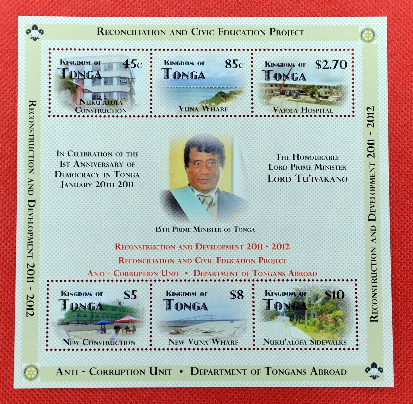 Tonga 1177 MNH Democracy / Prime Minister 0209AM53M