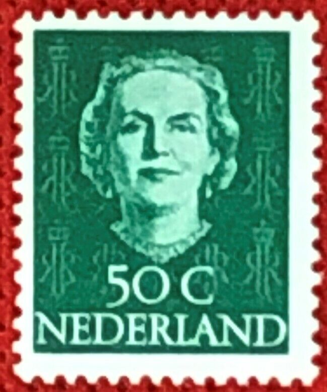 ZAYIX - 1949 Netherlands 317 MLH - Queen Juiliana - 50c blue green 082422S02