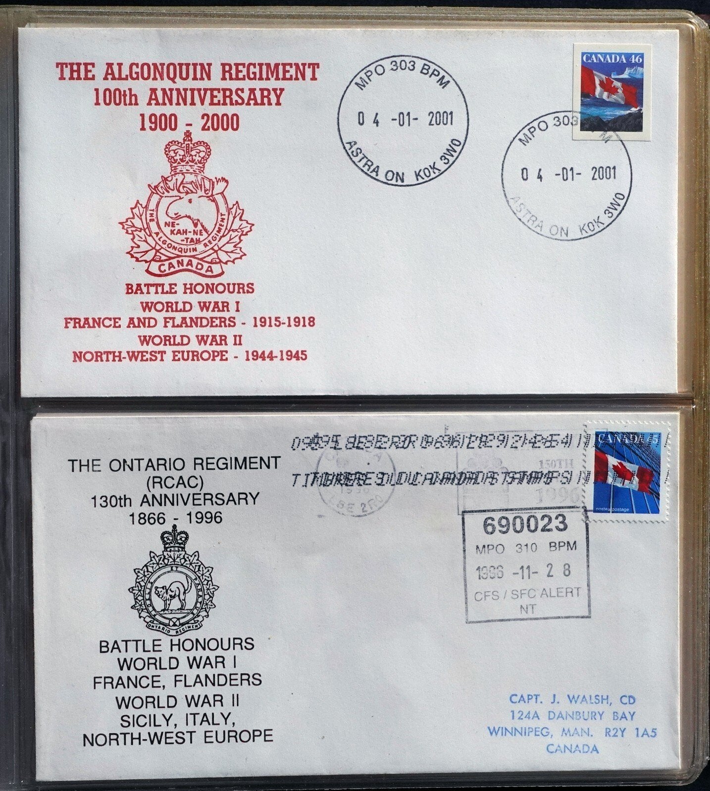 34 Military Theme Canada Covers VIDEO, WWII Anniversaries Collection MIL09 ZAYIX 050623MIL09