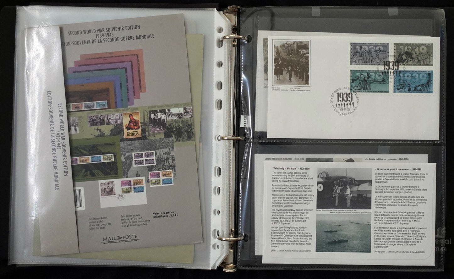 Canada World War II Military Thematic Collection Stamps/FDC ZAYIX 050623MIL12