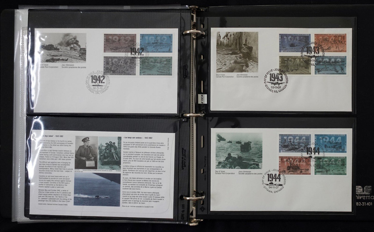 Canada World War II Military Thematic Collection Stamps/FDC ZAYIX 050623MIL12