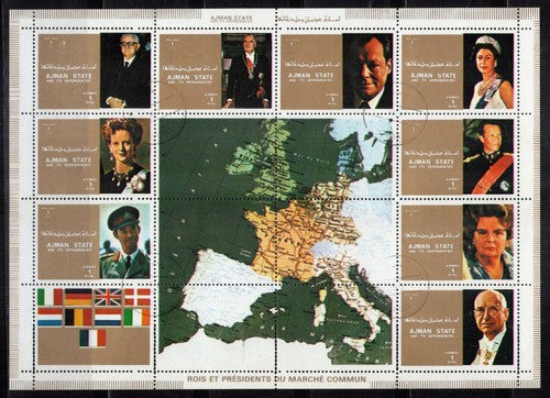 Ajman 2587 A-2604 A CTO Leaders European Community ZAYIX 0324L0074