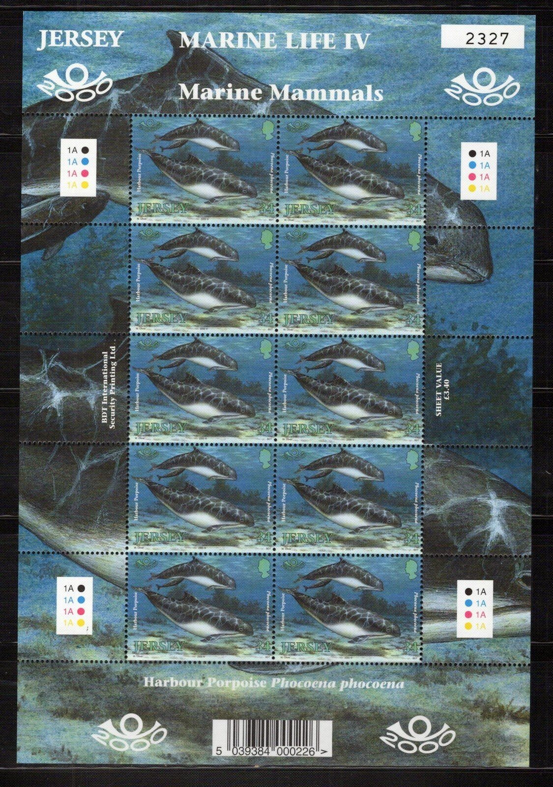 Jersey 951-956 MNH Marine Life Mammals Dolphins Seals ZAYIX 0324L0099M