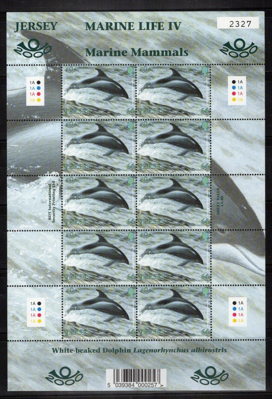Jersey 951-956 MNH Marine Life Mammals Dolphins Seals ZAYIX 0324L0099M