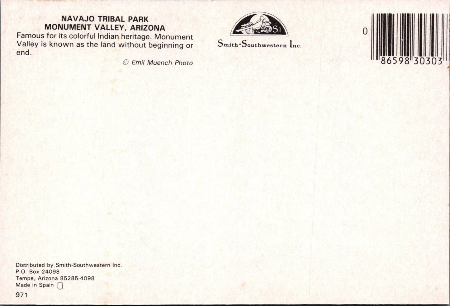 Navajo Tribal Park Monument Valley Arizona Artists Postcard ZAYIX 090222PC148