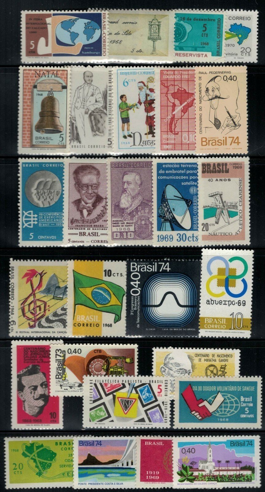 Brazil 56 Different MNH Stamps - Topicals - Commemoratives ZAYIX 021622SM13M