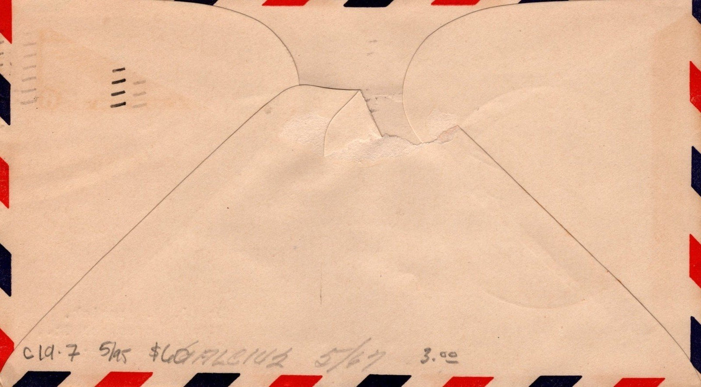 US C19-7 FDC JA Roy cachet stained ZAYIX 092323USF31